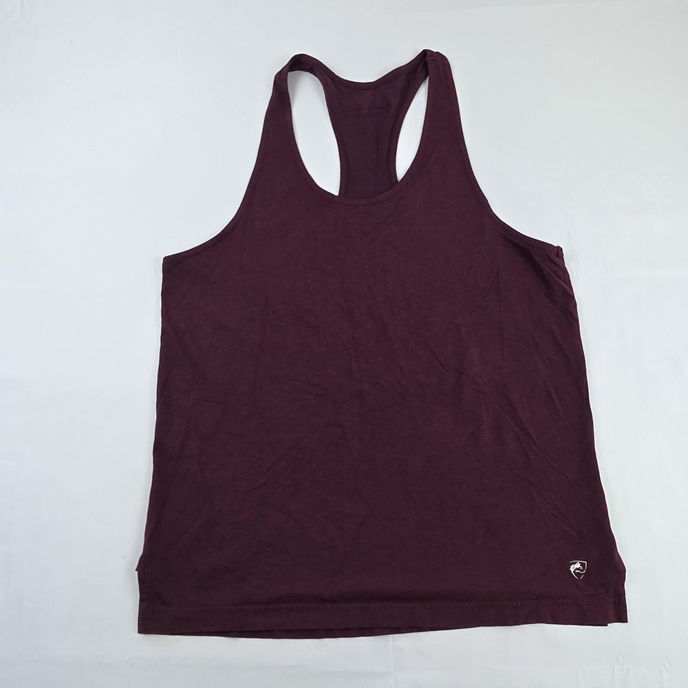 Alphalete Tank Top Mens Medium Red Racerback Scoop Neck Gym Training Athletic